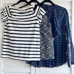 3pc navy top bundle